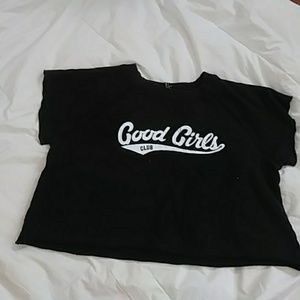 Short sleeve black sweater